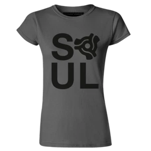 Camiseta para mujer Soul Typo con inserción de vinilo Starr Wilson Jones Motown - Imagen 1 de 2
