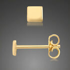 ECHT GOLD *** Ohrstecker Viereck Rechteck Quadrat Raute 3,5 mm, Single oder Paar