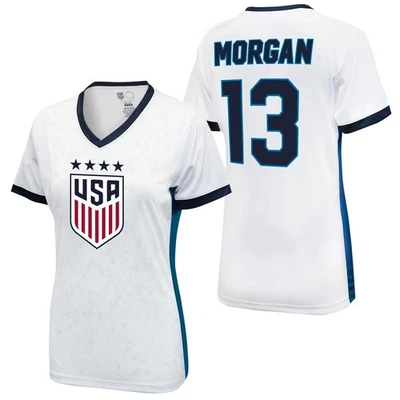 Camiseta de poliéster Icon Sports feminina jogo de futebol dos EUA - Oficialmente licenciada - Imagem 1 de 4