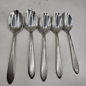 Oneida Simba 18/0 Stainless SPOONS 6 1/4" Set Of 5 Flatware - Picture 1 of 8