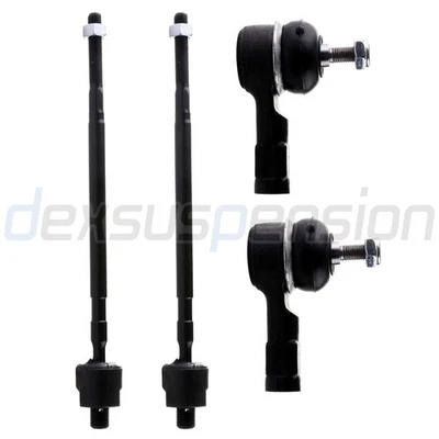 4x Fits 1993-1994 Dodge Colt Front Steering Kit Inner Outer Tie Rod End Linkage - Изображение 1 из 4
