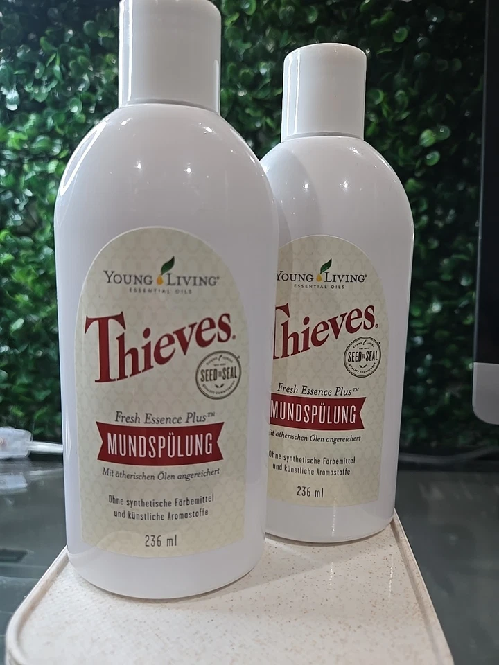 Enjuague bucal Young Living Thieves Fresh Essence Plus, 8 fl oz, paquete de 2 Foto 1 de 1