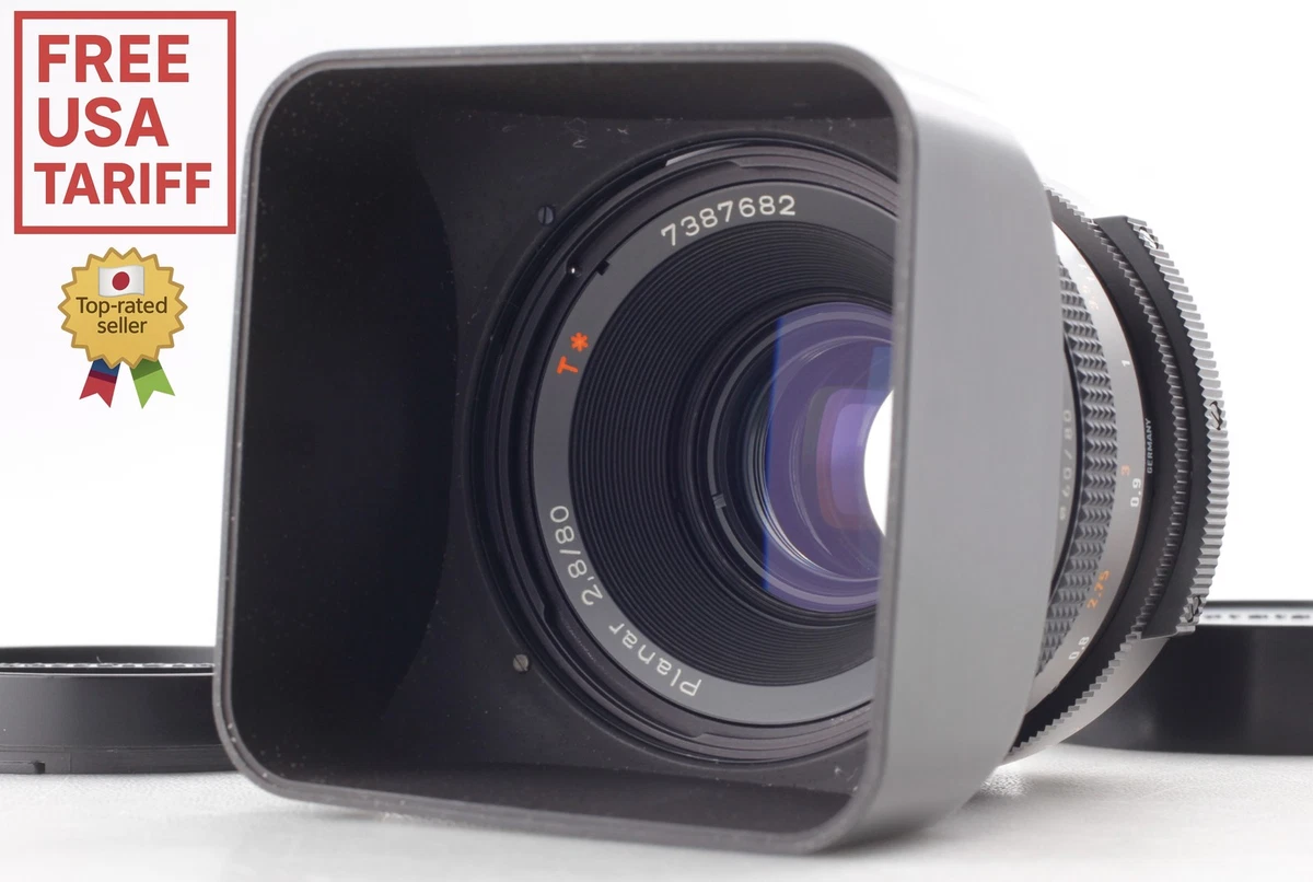 【並品】 Hasselblad Planar T* CF 80mm F2.8 Carl Zeiss 80mm f2.8 Planar T* CF Lens for Hasselblad V | Blue