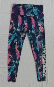 Superdry Active Blue & Pink Mix Sports Leggings M / 12 - Picture 1 of 5
