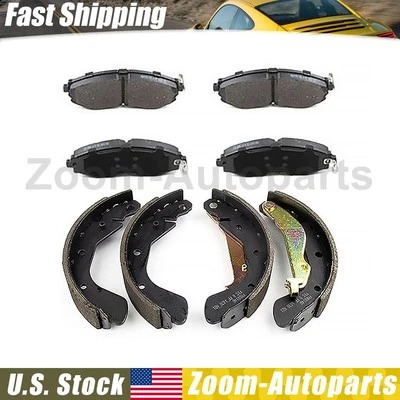 Kit de pastillas de freno delanteras traseras + zapatas de freno de tambor para Chevrolet Aveo 2004-2018 Foto 1 de 4