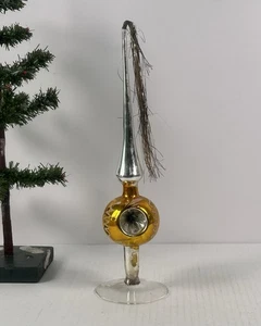 2565/25 1 alte Christbaumspitze Weihnachtsbaumspitze  Reflexkugel - Picture 1 of 5