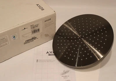 Hansgrohe 26071341 - Starck KB 240 - Cabezal de ducha de 10 pulgadas - Cromo negro cepillado Foto 1 de 4