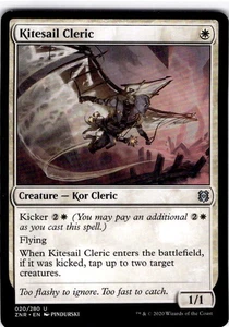 MTG Kitesail Cleric Zendikar Rising Uncommon #20 - Picture 1 of 2