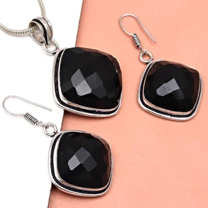 Black Spinal Pendant Gemstone Jewelry Handicraft Valentine'Day Gold - Imagen 1 de 12