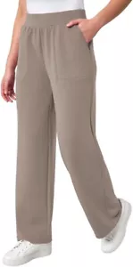 Mondetta Womens Heavyweight Wide Leg Pant | Tan | 2X - Picture 1 of 2