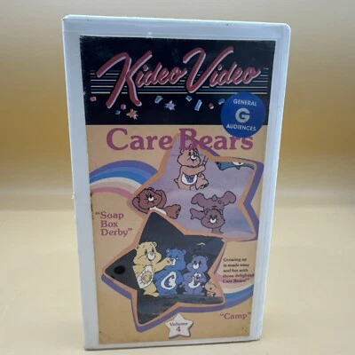Kideo Video Care Bears Vhs "Camp" And "Soap Box Derby" Ex-rental In Hardcase - Image 1 of 4