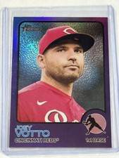 2022 Topps Heritage Joey Votto #52 Purple God Box SP Chrome Reds 
