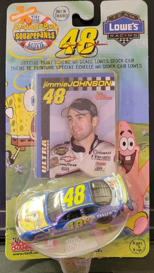 #48 Jimme Johnson / Lowe's  1/64 THE SPONGEBOB SQUAREPANTS MOVIE  2004 - Image 1 of 1