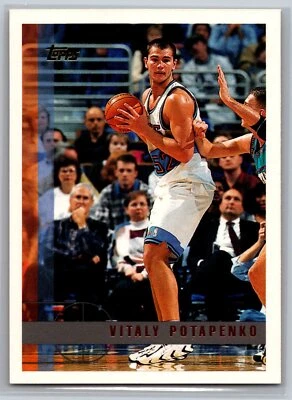1997 Topps  Basketball #96 Vitaly Potapenko  Cleveland Cavaliers - Image 1 of 2