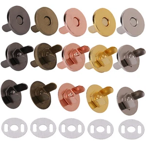 Magnetic Buttons Press Snaps Clasps Handbag Purses Bags Fastener 10/20/50pcs - Picture 1 of 51