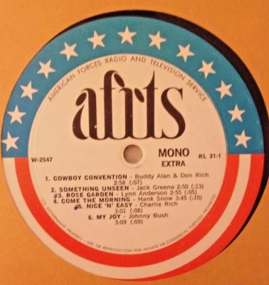 RADIO SHOW: AFN RL21-1 LYNN ANDERSON, HANK SNOW, STAN HITCHCOCK, TOM T HALL - Image 1 of 2