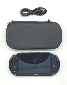 PS Vita PCH-2000 Console PSV Slim Console/Cable&Case(free gift) Used Rank A/B - Picture 1 of 41