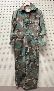Rothco Woodland Camouflage Flight Suit Coveralls Pilot Men's Sz Small - Picture 1 of 10