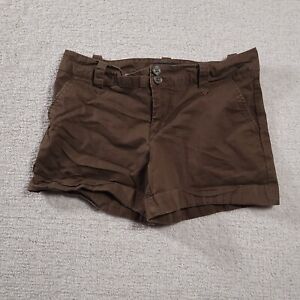 Tommy Hilfiger Womens Chino Cuffed Shorts Brown Womens Size 6