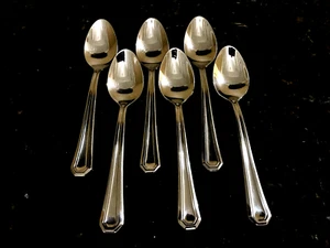 Gorham Fairview 18/10 Stainless Glossy Flatware Set Of 6 Teaspoons 6" - Picture 1 of 1
