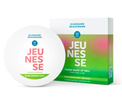 Hildegard Braukmann Jeunesse Puder Make up hell 9 g Etui + 1 Latexquaste - Bild 1 von 2