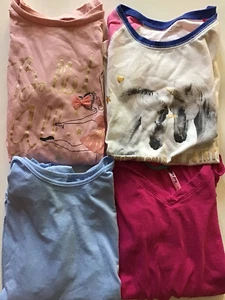 Girls T Shirts Lot of 4 Long Sleeve Size Medium Large 10/12 C9 Carters Arizona - Picture 1 of 12
