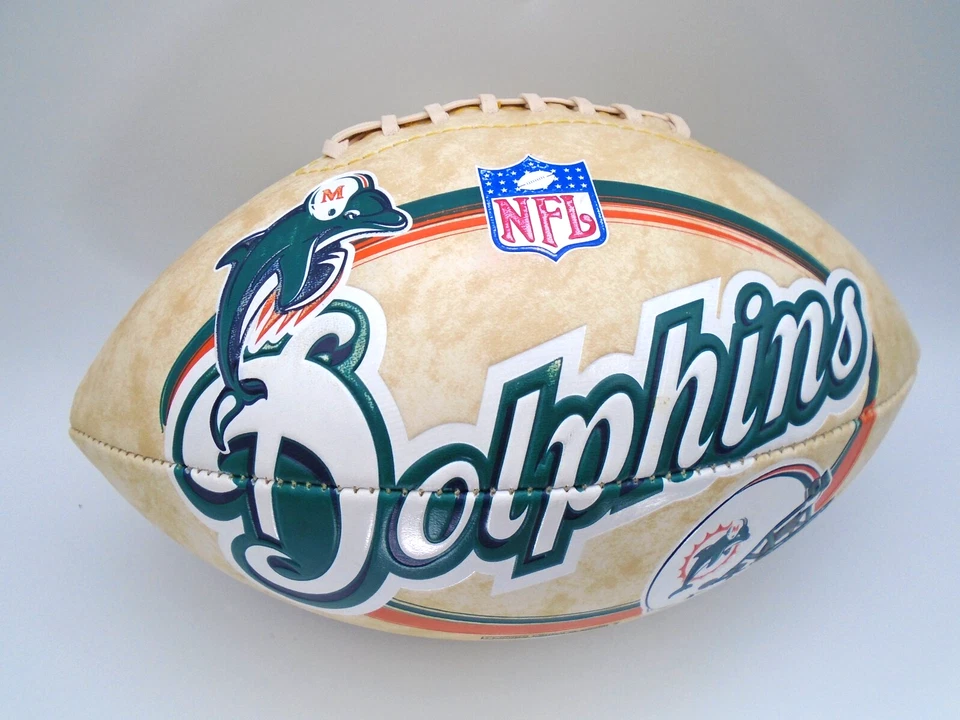Futebol americano Miami Dolphins NFL edição limitada assinado por Jay Fiedler tamanho completo - Imagem 1 de 4