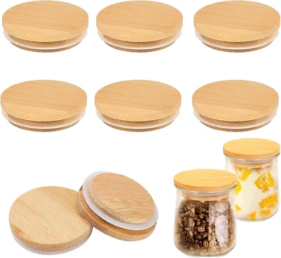 BRANDED01 Oui Yogurt Jar Lids, 8PCS Oui Lids, Reusable Lids for Oui Yogurt Jars with Airti