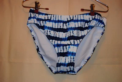 Parte inferior de bikini CIRCO azul blanco estampado para niñas talla XL 14/16 NUEVO SIN ETIQUETAS Foto 1 de 3