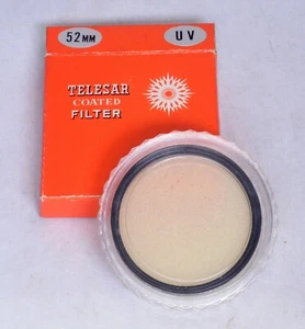 TELESAR UV Coated Lens Filter 52mm Double Threaded Photographic Accessory USA - Picture 1 of 1