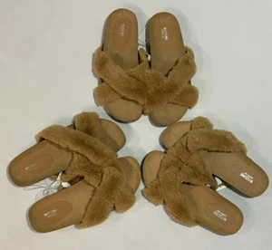 MOSSIMO EINZIGARTIGE FLAUSCHIGE FLAUSCHIGE SLIDE-SANDALEN MIT KREUZBAND UND HARTER SOHLE - VIELE GRÖßEN! - Bild 1 von 7
