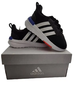 Brand New In Box Adidas Racer TR21 Black | White Toddler 6K - Picture 1 of 8