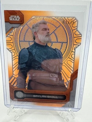 2024 Topps Star Wars High Tek ORANGE /25 BAYLAN SKOLL - Image 1 of 2