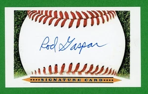Rod Gaspar MLB Member 1969 World Series, Miracle Mets Signed 3x5 Card E28163 - Picture 1 of 1