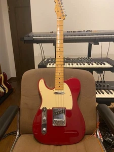 Fender Telecaster Red Left-Handed Mexico From JAPAN - Picture 1 of 5