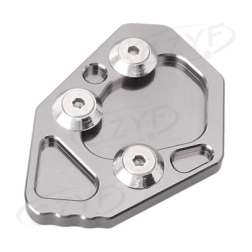 Big Side Stand Kickstand Plate Pad For BMW K1200S/R 05-08 K1300S/R 2009-14 Grey - Image 1 of 1