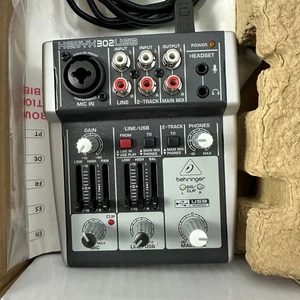 Behringer XENYX 302USB Premium 5-Input Mixer USB/Audio Interface Compact Design - Picture 1 of 10