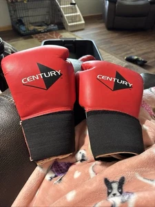CENTURY RED Boxing Gloves SIZE L/XL 12oz NICE. USED READ - Picture 1 of 16