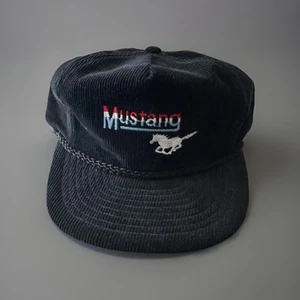 Sombrero de pana vintage Ford Mustang / etiqueta The Head Hunters Inc. - Imagen 1 de 4