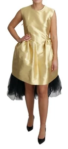 DOLCE & GABBANA Dress Polyester Gold Sleeveless A-line Tulle IT40/US6/S $3400 - Picture 1 of 9