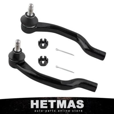 (2) Front Outer Tie Rod End Links For Honda Accord 2008-2012 Acura TSX 2009-2014 - Image 1 of 4