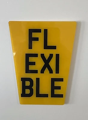 Flexible Show Number Plate , Enduro, MotorBike Off Road 5 X 6 X 3.4 - Image 1 of 2