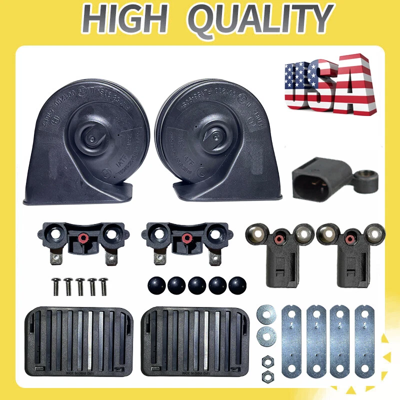 1 Set Car Horn Fit for Volkswagen Porsche High Low - Image 1 of 4