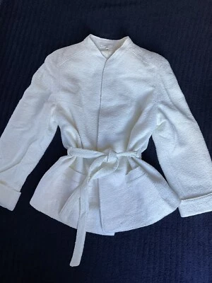 Chaqueta de mujer vintage envolvente cinturón corbata años 70/80 Alemania talla 44 medidas Foto 1 de 4