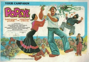 POPEYE - your campaign: 1980 synopsis, the popeye file, cast, credits, DISNEY - Picture 1 of 3