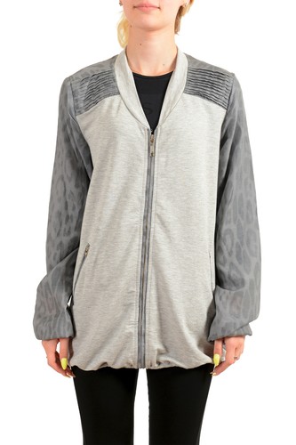 VETEMENTS Women's Gray Full Zip Track Jacket US S IT 40