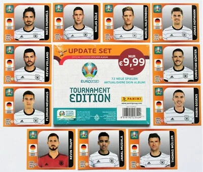Panini EURO 2020 Tournament Edition - Update Set 72 Sticker + 11 x Deutschland  - Bild 1 von 2
