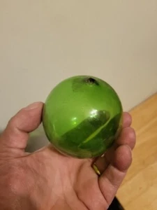 Pontil Scar Blown Green Witch Ball~ Gorgeous! - Picture 1 of 11