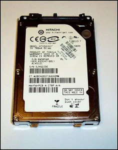 HP # PN: 438485-001 caddy + 0A50540 HDD sata 160GB 2.5" Hitachi HTS541616J9SA00 - Photo 1/3