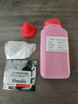 Kit de recarga de tóner magenta Samsung CLP-620ND CLP-670ND CLX-6220 con chip M508L Foto 1 de 3